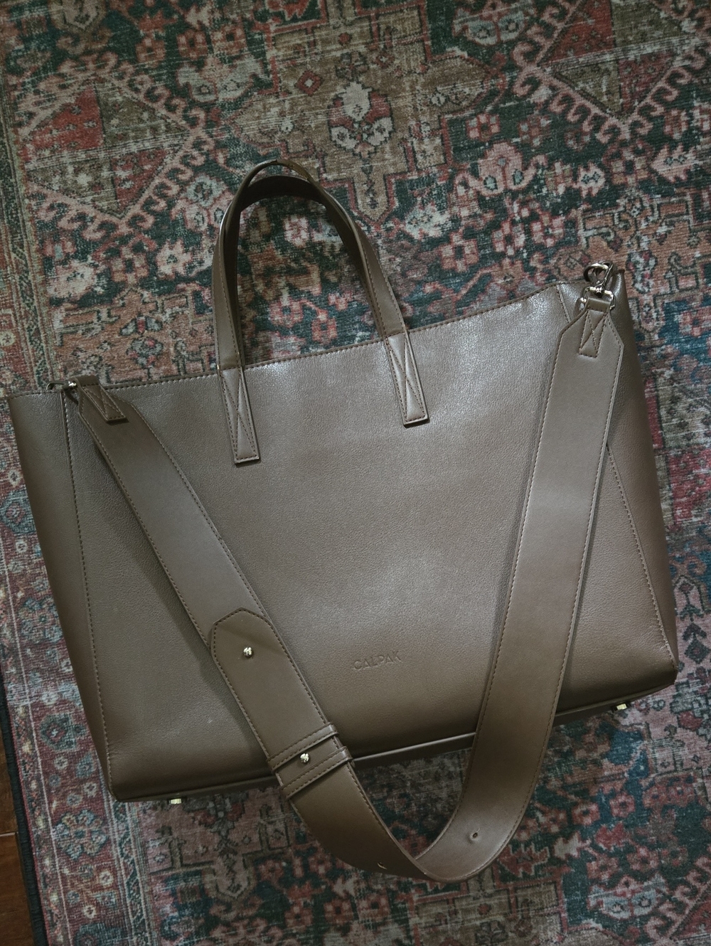 CALPAK Haven 16" Laptop Tote Bag Espresso